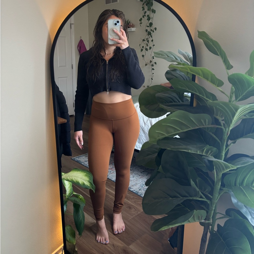Lululemon burnt orange/ brown leggings